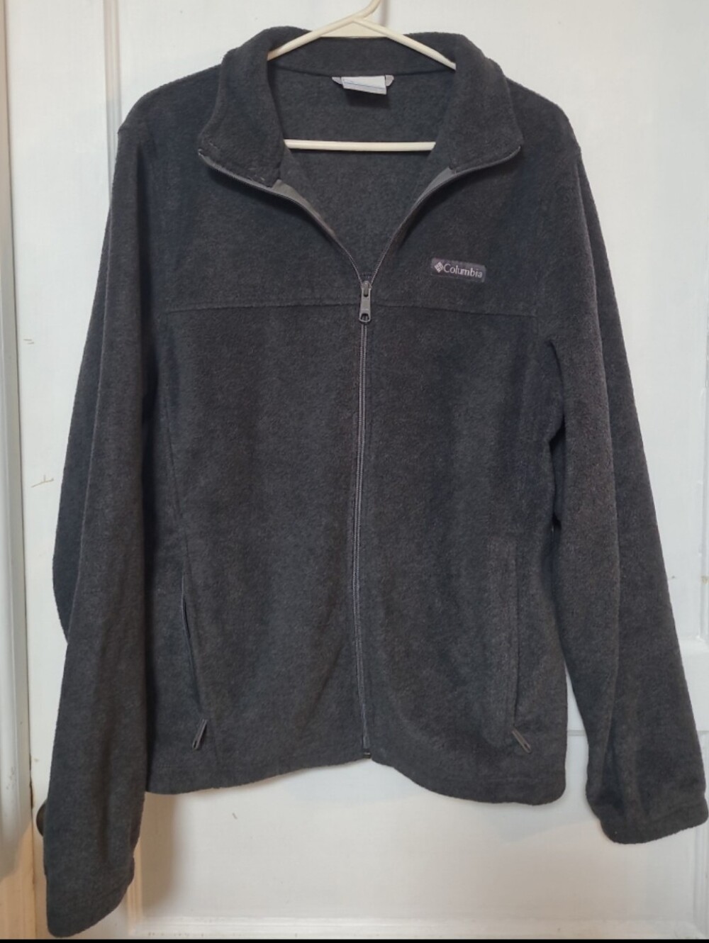 Columbia Dark Gray Fleece Jacket Medium